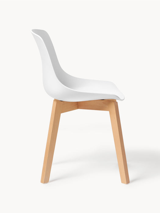 Dining Chairs Dave with Wooden Legs Set of 2