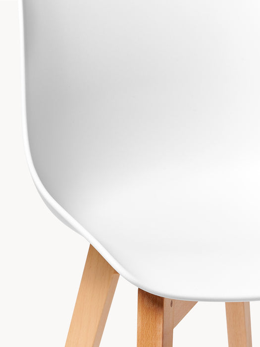 Dining Chairs Dave with Wooden Legs Set of 2
