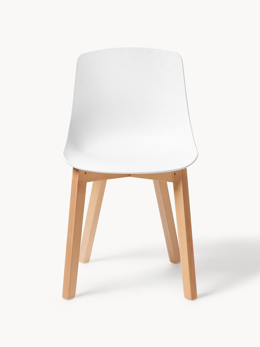 Dining Chairs Dave with Wooden Legs Set of 2