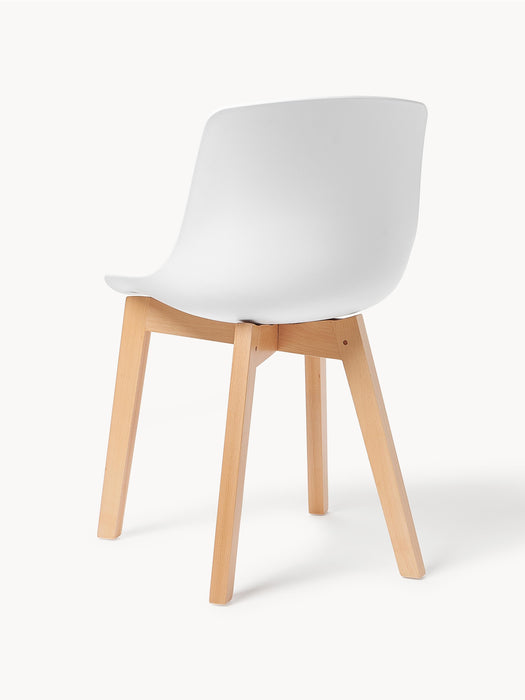Dining Chairs Dave with Wooden Legs Set of 2