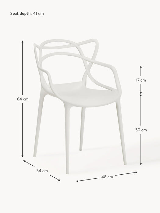 Dining Chairs Masters with Armrests Set of 2
