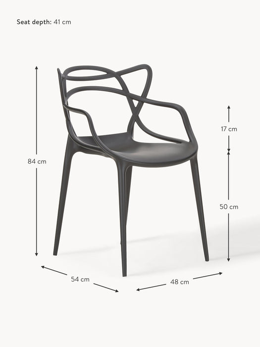Dining Chairs Masters with Armrests Set of 2