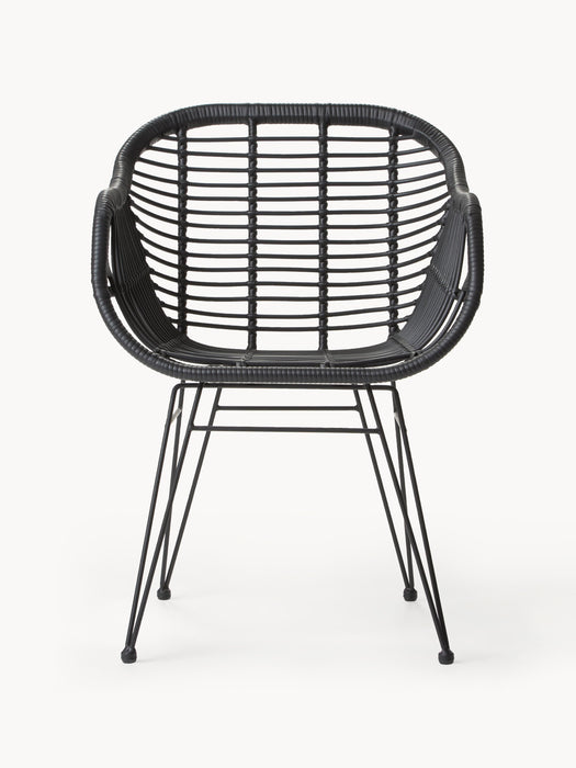 Polyrattan Dining Dining Chairs Costa with Armrests Set of 2