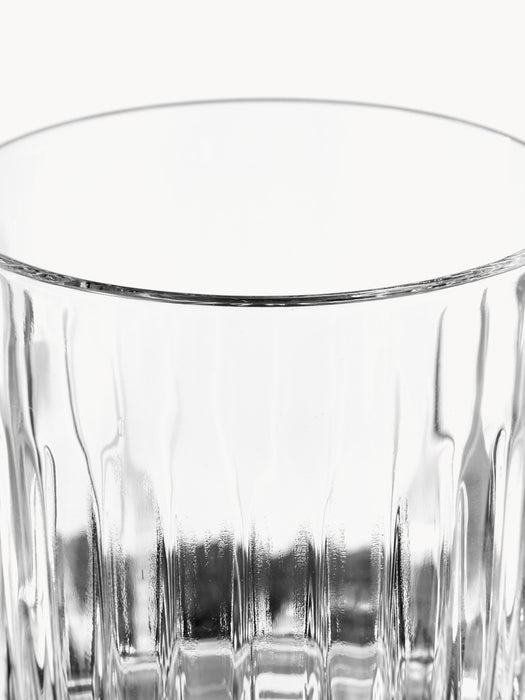 Crystal Tumblers Timeless with Embossed Pattern Set of 6