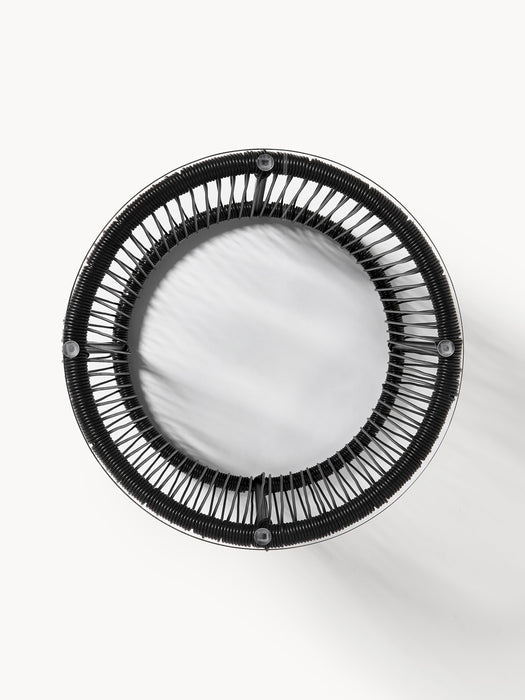 Round Plastic Wickerwork Side Table Bahia