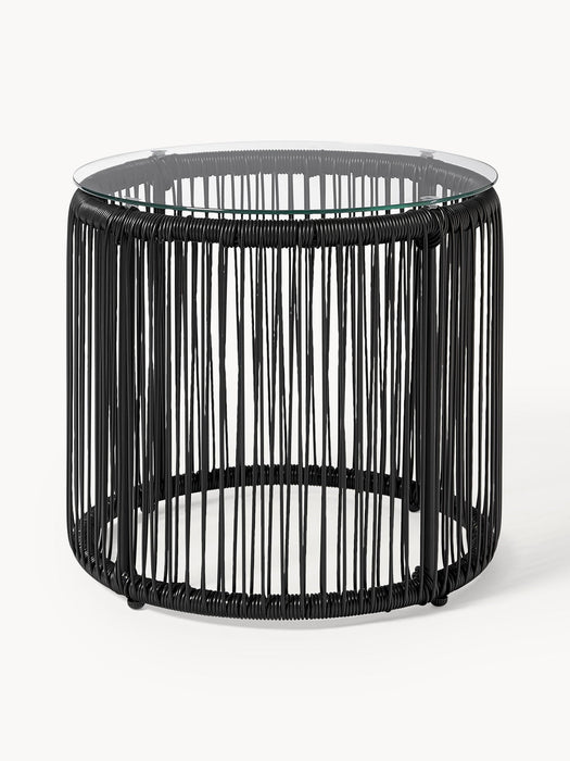 Bahia Round Plastic Wickerwork Side Table