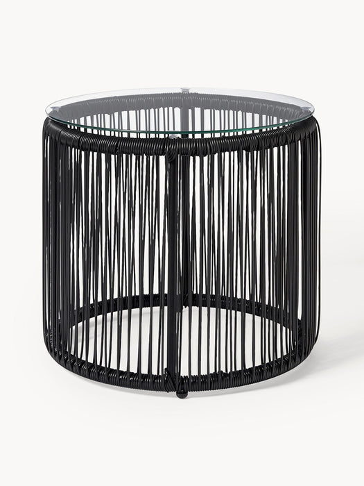 Bahia Round Plastic Wickerwork Side Table