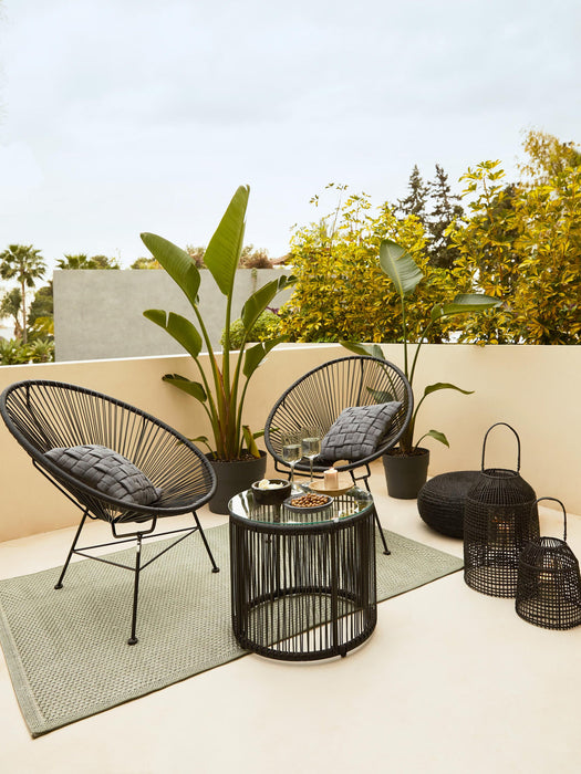 Bahia Round Plastic Wickerwork Side Table