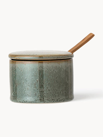 Sugar Bowl Pixie with Wooden Spoon