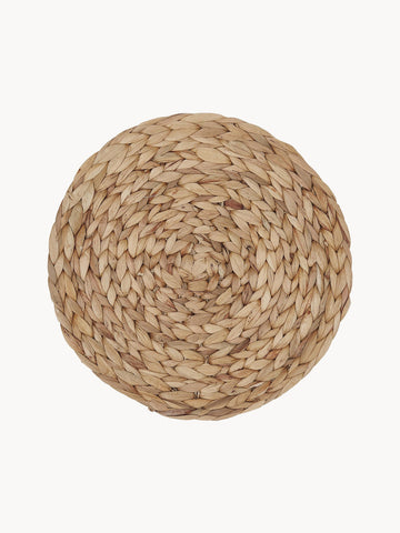 Round Water Hyacinth Placemats Wanda, Set of 4