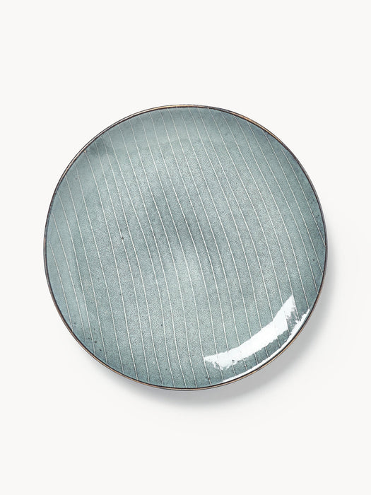 Handmade Breakfast Set Nordic Sea, 4 People, Set of 12