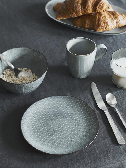 Handmade Breakfast Set Nordic Sea, 4 People, Set of 12