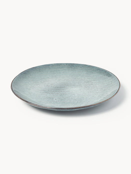 Handmade Breakfast Set Nordic Sea, 4 People, Set of 12