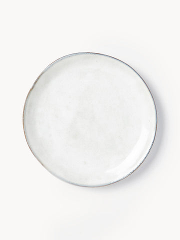 Handmade Breakfast Plates Nordic Sand, Set of 4