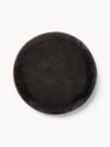Handmade Breakfast Plates Nordic Coal, Set of 4