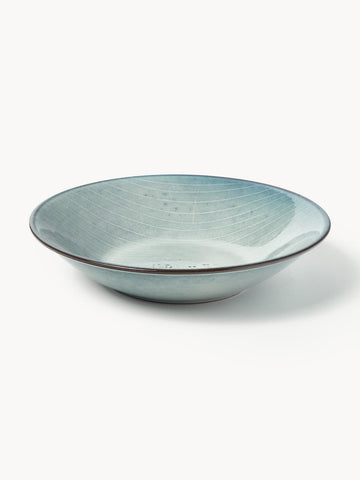 Handmade Soup Plates Nordic Sea, Set of 4
