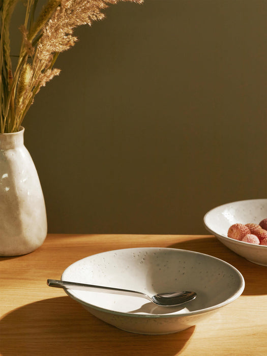 Handmade Soup Plates Nordic Sand, Set of 4