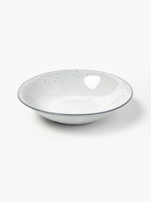 Handmade Soup Plates Nordic Sand, Set of 4