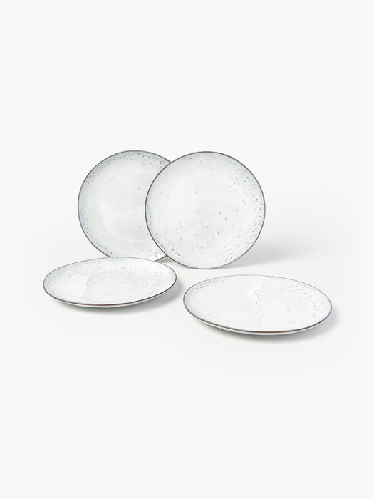Handmade Dinner Plates Nordic Sand Set of 4