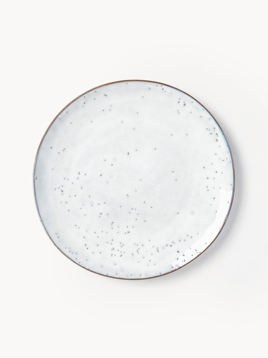 Handmade Dinner Plates Nordic Sand Set of 4