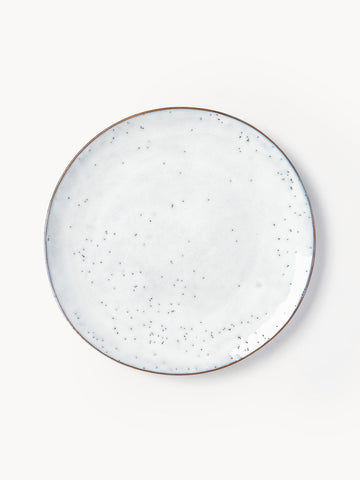 Handmade Dinner Plates Nordic Sand, Set of 4