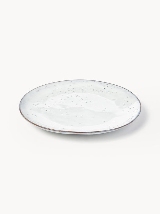 Handmade Dinner Plates Nordic Sand Set of 4