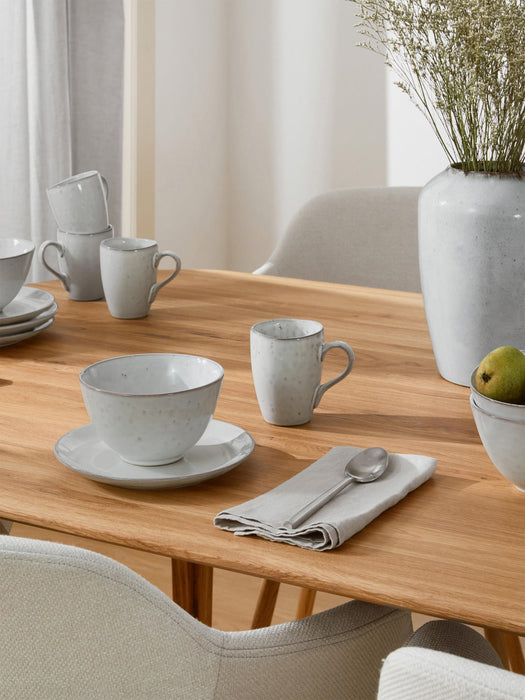 Handmade Breakfast Set Nordic Sand, 4 People, Set of 12