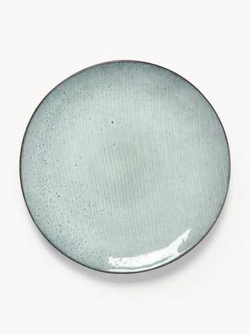 Handmade Dinner Plates Nordic Sea, Set of 4