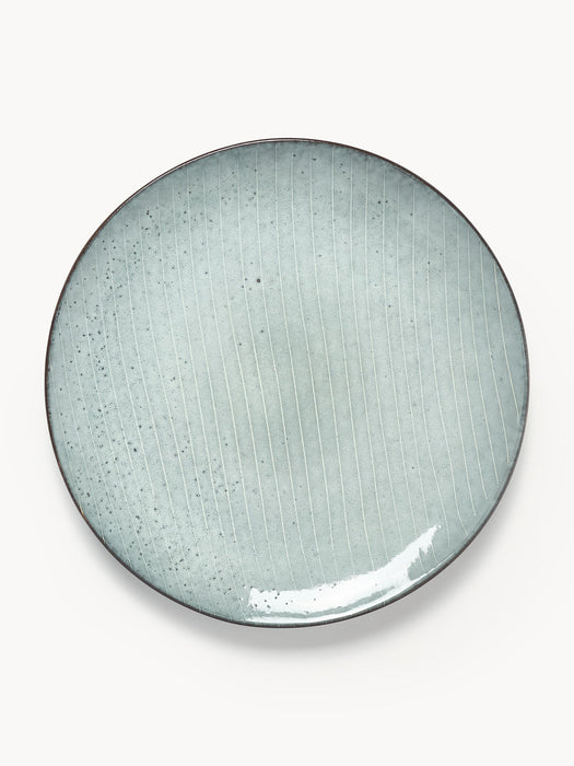 Handmade Dinner Plates Nordic Sea, Set of 4