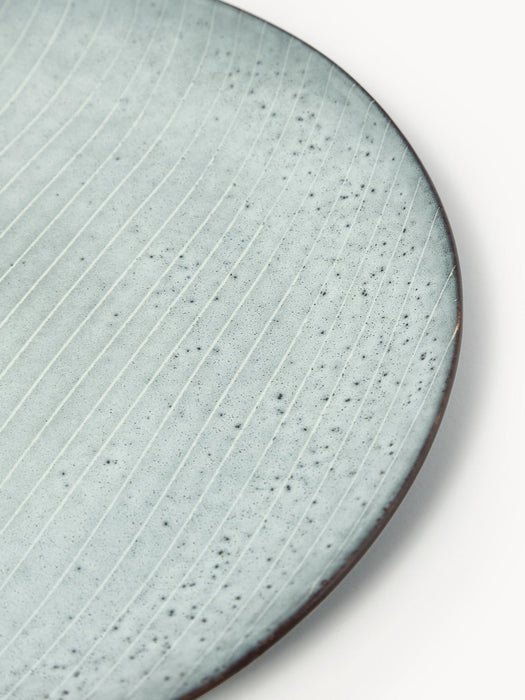 Handmade Dinner Plates Nordic Sea, Set of 4
