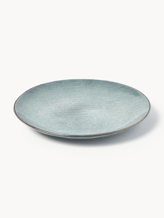 Handmade Breakfast Plates Nordic Sea Set of 4