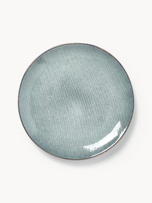Handmade Breakfast Plates Nordic Sea Set of 4