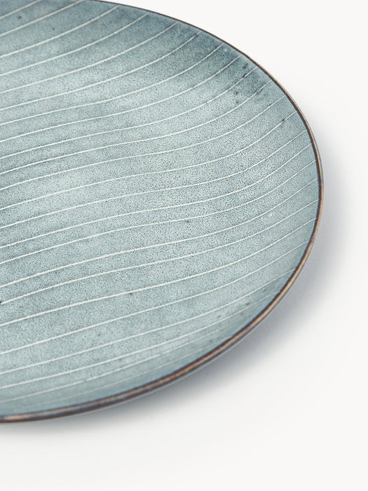 Handmade Breakfast Plates Nordic Sea Set of 4