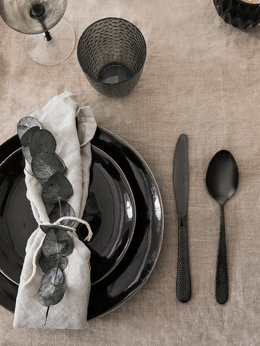 Handmade Dinner Plates Nordic Coal Set of 4