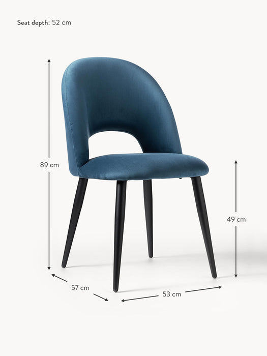 Upholstered Velvet Chair Rachel