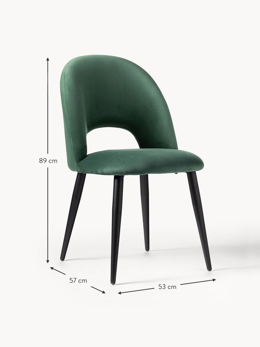 Upholstered Velvet Chair Rachel