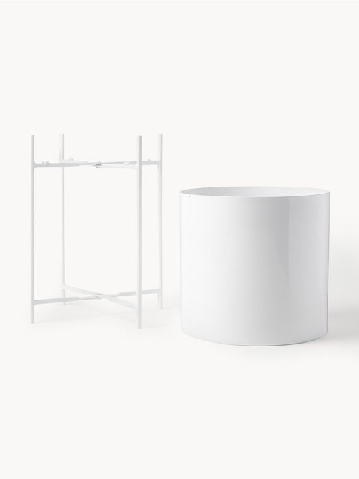 Mina Metal Cover Pots, Set of 2