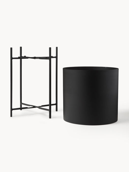 Mina Metal Cover Pots, Set of 2