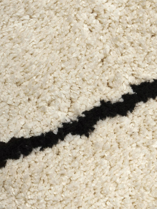 Naima Round Hand-Tufted Fluffy High-Pile Rug