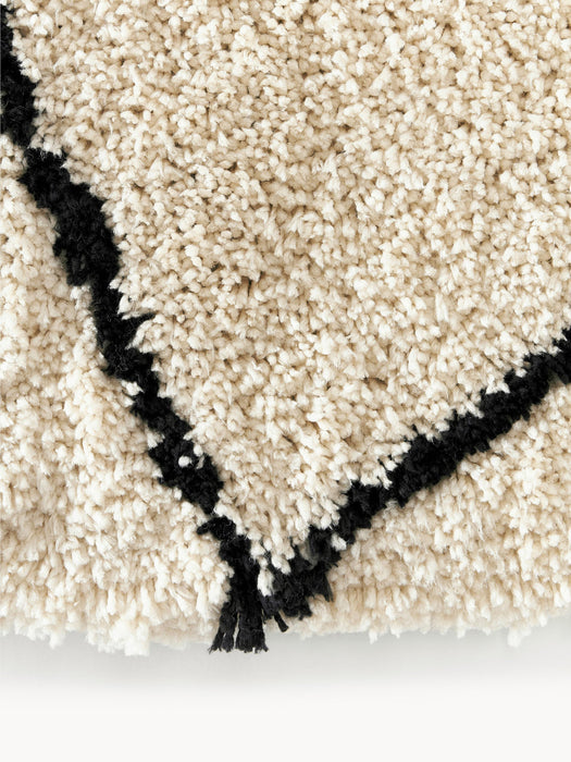 Naima Round Hand-Tufted Fluffy High-Pile Rug