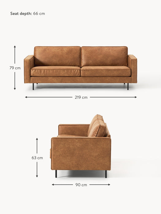 Leather Sofa Hunter 3-seater
