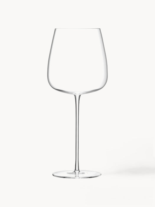 Mouth-Blown Red Wine Glasses Wine Culture Set of 2