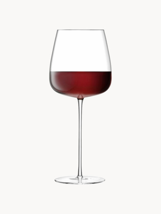 Mouth-Blown Red Wine Glasses Wine Culture Set of 2