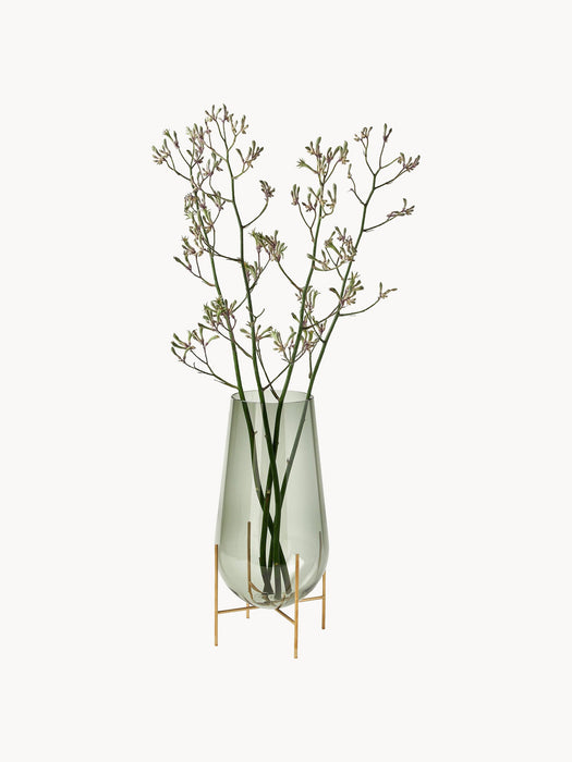 Mouth-Blown Vase chasse H 44 cm