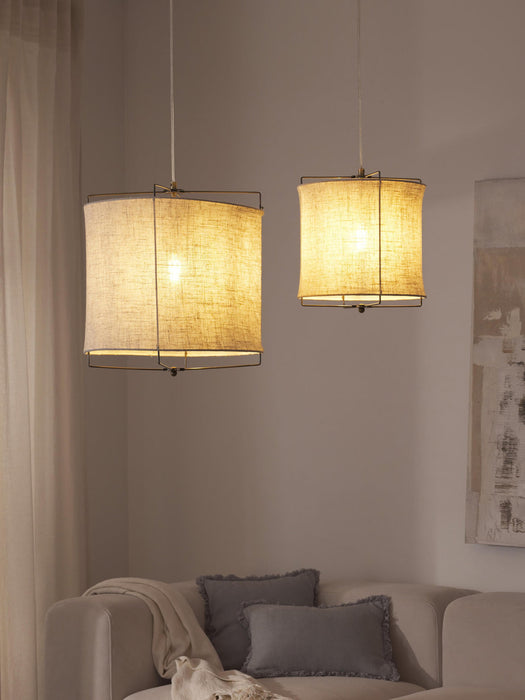 Clouds Linen Pendant Light