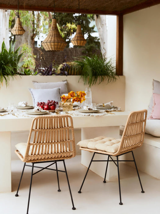 Costa Polyrattan Dining Chairs, Set of 2
