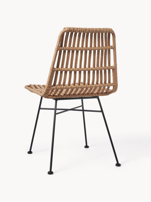 Costa Polyrattan Dining Chairs, Set of 2
