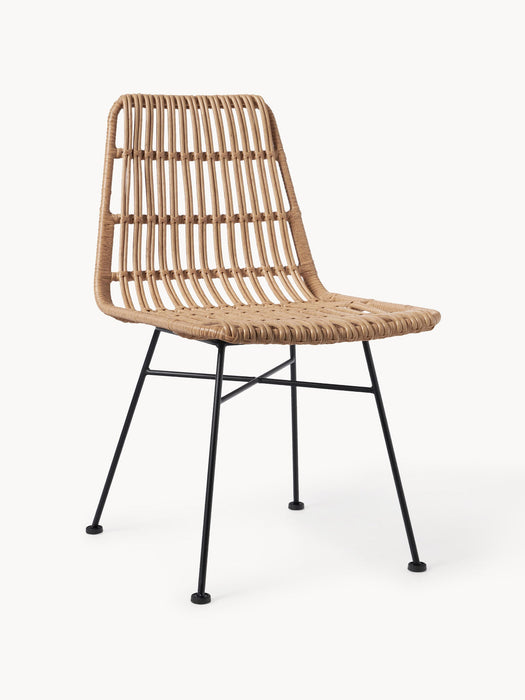 Costa Polyrattan Dining Chairs, Set of 2