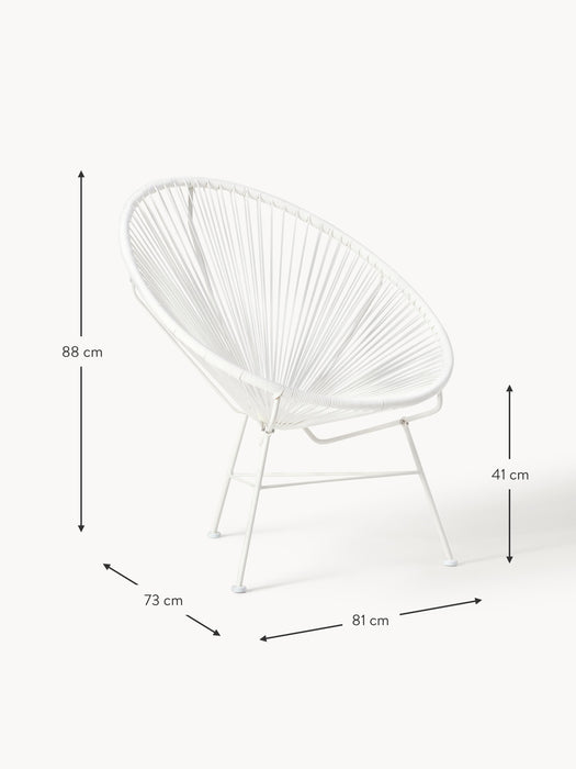 Plastic Wickerwork Lounge Chair Bahia