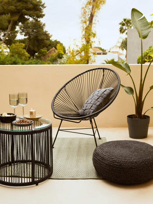 Plastic Wickerwork Lounge Chair Bahia